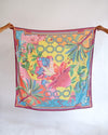 Poly Voile Scarf of Ginger Flower and Ketupat