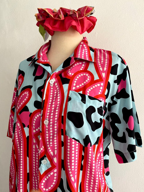 Summer Shirt Parang Pink Tioria By Caramia