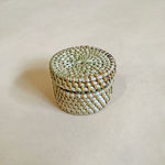 Handwoven Round Rattan Box