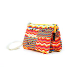Wristlet Pouch 3-in-1 - Red Yellow Zig Zag Colorway