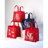 Resistant Square Tote with Drawstring Details