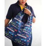 Foldable Bag Transportation Indonesian Motif