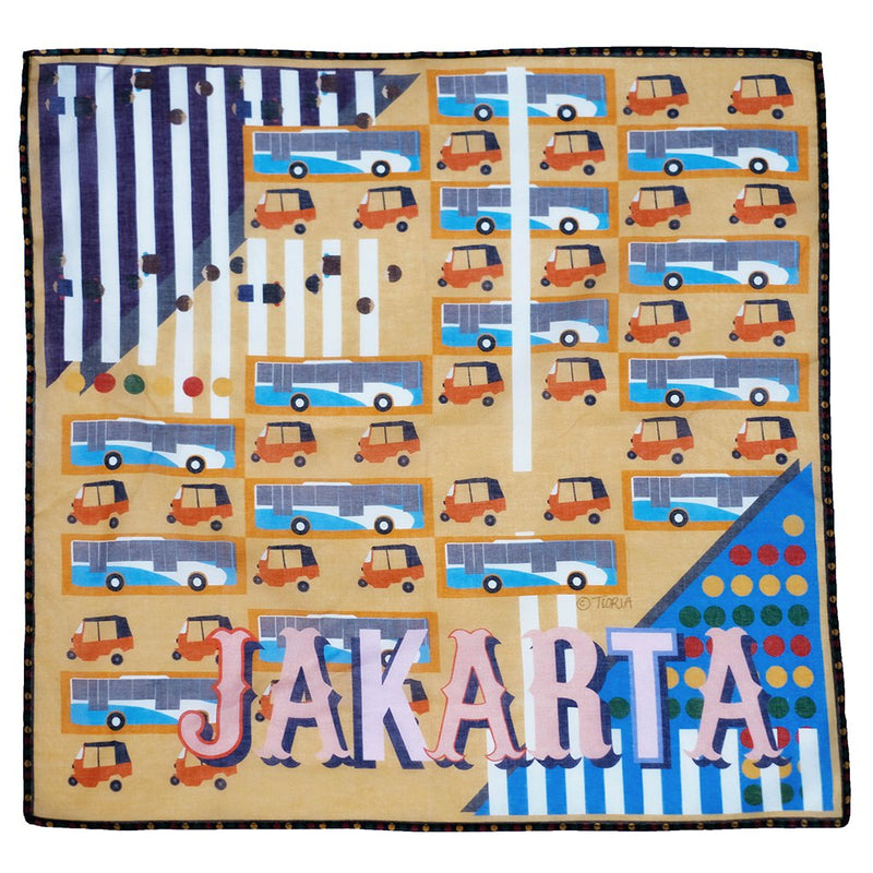 Handkerchief Bajaj Jakarta Indonesian Motif