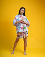 PKL Dailywear Cheetah Flower Combo (Short Sleeve + Shorts)
