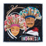 Bandana Ondel-Ondel Square Colorway Indonesian Motif