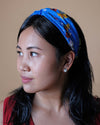 Headband Surabaya Blue Motif